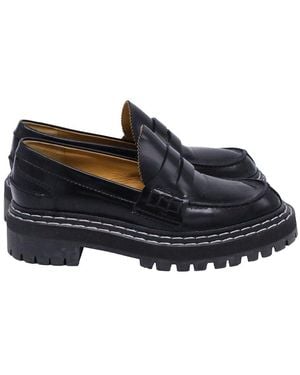 Proenza Schouler Leather Lug Sole Loafer (authentic Pre-loved) - Black