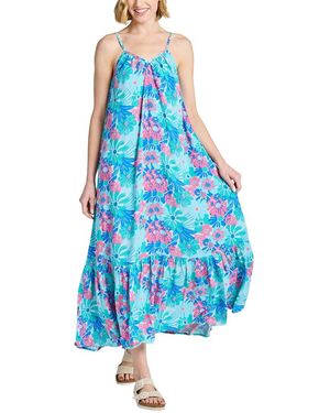 Life Is Good. Woven Maxi Dress - Blue