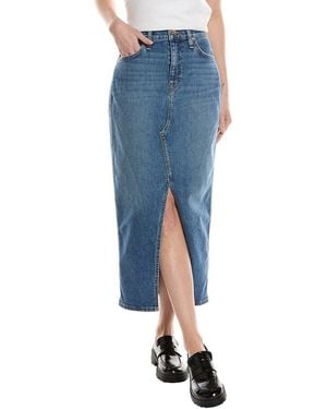 Hudson Jeans Reconstructed Midi Skirt - Blue