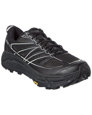 Hoka One One Mafate Speed 2 Ts Leather & Mesh Trainer - Black