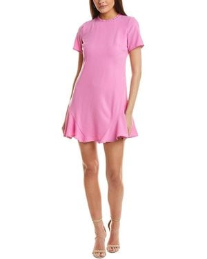 Cece Godet Mini Dress - Pink