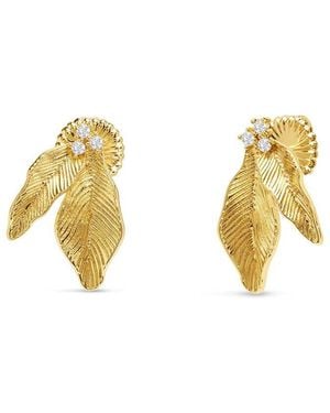 Bruno Magli Plated Earrings - Metallic
