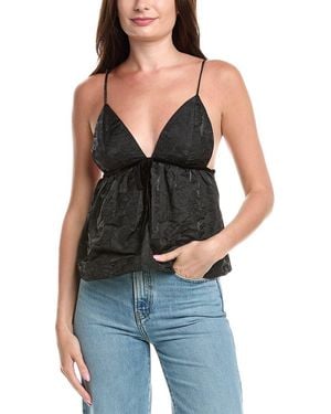 Ganni Jacquard Strap Top - Blue