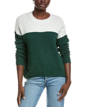 Vince Camuto Colourblock Cosy Jumper - Green