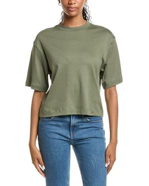 Vince Wide Sleeve Crop T-Shirt - Green