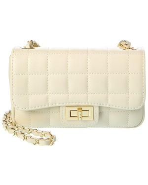Persaman New York Poppy Quilted Leather Crossbody - Natural