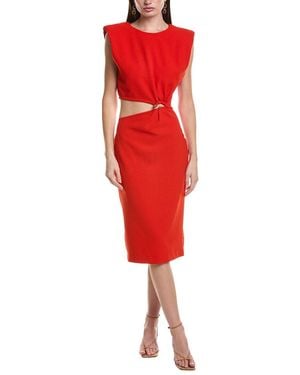 Ba&sh Iris Midi Dress - Red