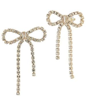 Glaze Jewelry Plated Cz Earrings - White