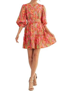 AMINA GLAM Mini Dress - Red