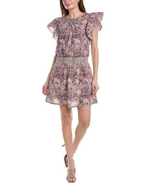 Lilla P Smocked Waist Mini Dress - Pink