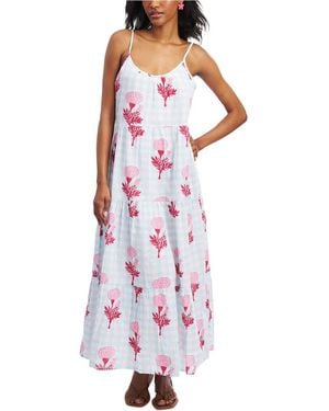 Roberta Roller Rabbit Marigold Gingham Dakota Dress - White