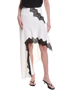 Christopher Esber Verner Lace Asymmetric Skirt - White
