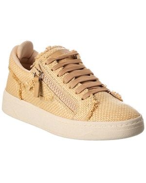 Giuseppe Zanotti Gz/94 Raffia Trainer - Natural
