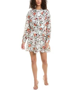 IRO Fil Coupe Silk-Blend Mini Dress - White