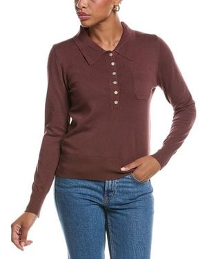 Estellina Knit Polo Shirt - Purple