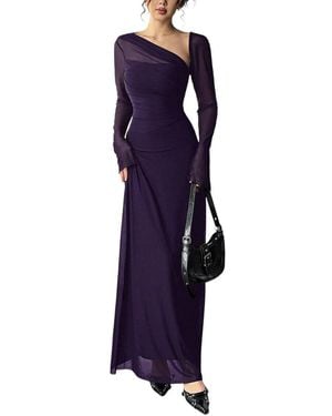 XIRELLI Solid Maxi Dress - Blue