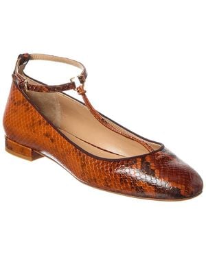 Ulla Johnson Leather Slingback Flat - Brown