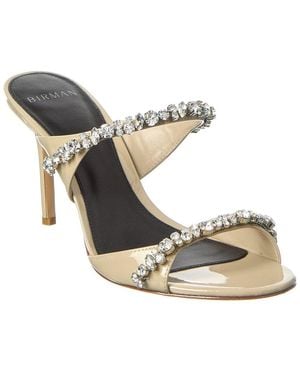 Alexandre Birman Gianna Crystal 85 Patent Sandal - White