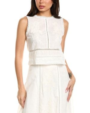Avantlook Embroidered Top - White