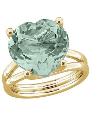 Rina Limor Plated 10.00 Ct. Tw. Quartz Ring - Blue