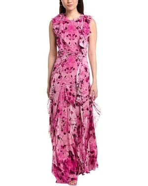 Marchesa Printed Maxi Dress - Pink