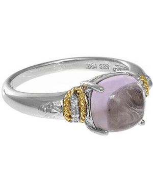 Phillip Gavriel 18K & Amethyst Cocktail Ring - White