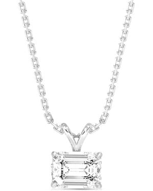 Amairah 14K 3.00 Ct. Tw. Lab-Grown Diamond Solitaire Pendant Necklace - White