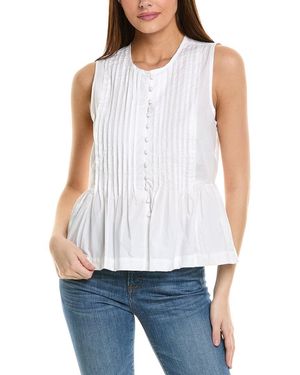 1.STATE Pintuck Blouse - White