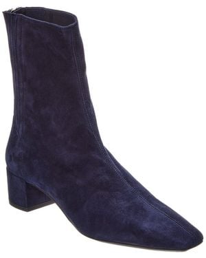 Aquazzura Saint Honore 35 Suede Boot - Blue