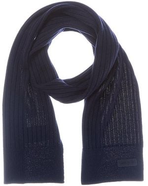 Gucci Knit Wool Scarf - Blue