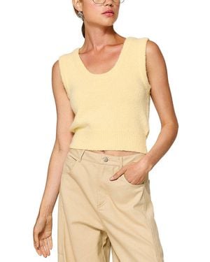 Line & Dot Leonis Wool-Blend Sweater Vest - Natural
