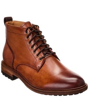 Warfield & Grand Plain Toe Leather Boot - Brown