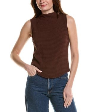 Bella Dahl Mock Neck Top - Blue