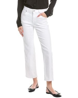 7 For All Mankind Casablanca Calie Straight Ankle Jean - White