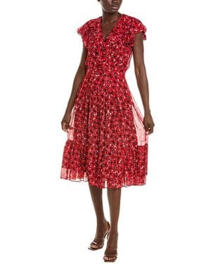Brooks Brothers Ruffle Dress - Red