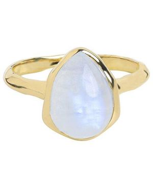 TIRAMISU 14K Plated 3.25 Ct. Tw. Moonstone Ring - White