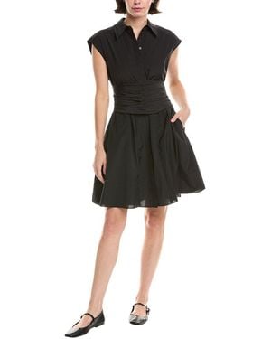 Rebecca Taylor Collared Mini Dress - Black