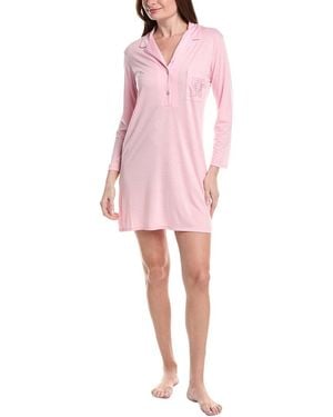 Natori Embroidered Shangri La Night Shirt - Pink