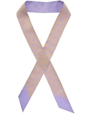 Gucci Gg Twill Silk Ribbon - Purple