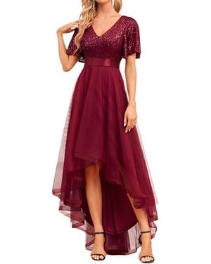 Luna Tuccini Maxi Dress - Red