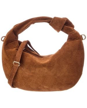 Italian Leather Isabelle Leather Top Handle Bag - Brown