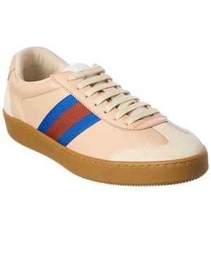 Gucci Leather & Suede Trainer - White