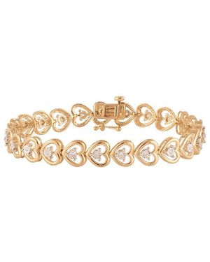 Lab Grown Diamonds Plated 0.25 Ct. Tw. Lab-Grown Diamond Bracelet - White