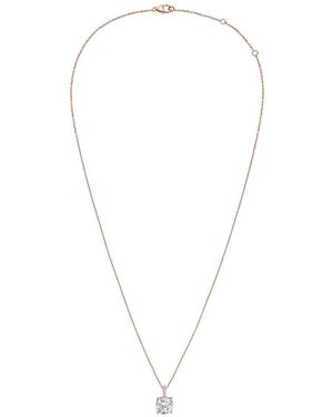 Diana M. Jewels Diana M. 14K Rose 3.15 Ct. Tw. Lab-Grown Diamond Pendant Necklace - Multicolour