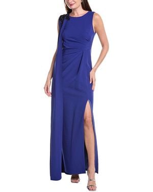 Marchesa Draped Gown - Blue