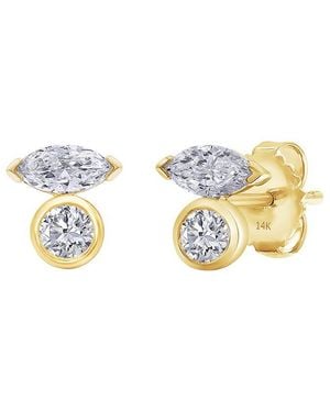 Meira T 14K 0.75 Ct. Tw. Lab-Grown Diamond Earrings - Metallic