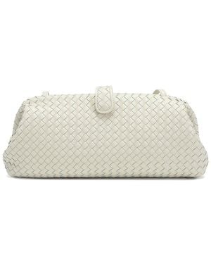 Tiffany & Fred Paris Leather Clutch/Shoulder Bag - Natural