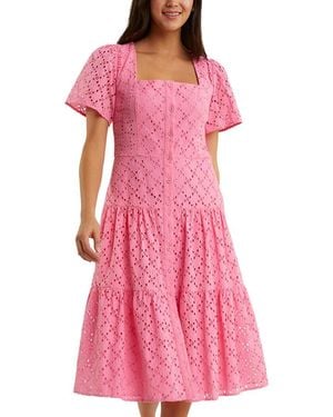 Draper James Caitlyn Midi Dress - Pink