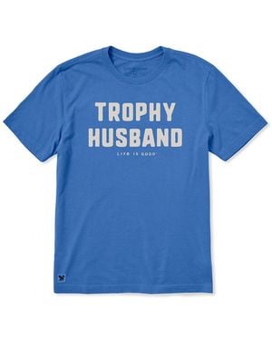 Life Is Good. Crusher T-Shirt - Blue