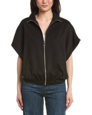 Joseph Ribkoff Short Sleeve Dolman Zip Jacket - Black